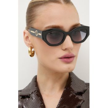 Gucci ochelari de soare femei, culoarea negru, GG1553S