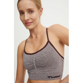 Hummel sutien yoga culoarea maro, 219063