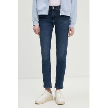 Levi's jeansi MID RISE BOYFRIEND femei, culoarea albastru marin