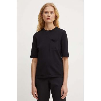 Max Mara Leisure tricou femei, culoarea negru, 2426366047600