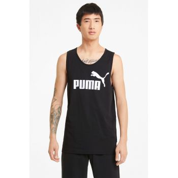 Top regular fit cu imprimeu logo Essentials