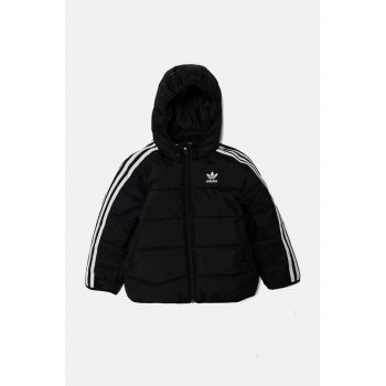 adidas Originals geaca copii PADDEDACKET culoarea negru, IY4812