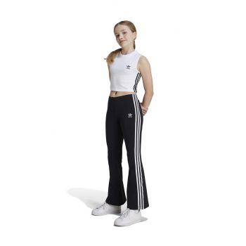 adidas Originals pantaloni de trening pentru copii FLAI LEGGINGS culoarea negru, cu imprimeu, IY9785