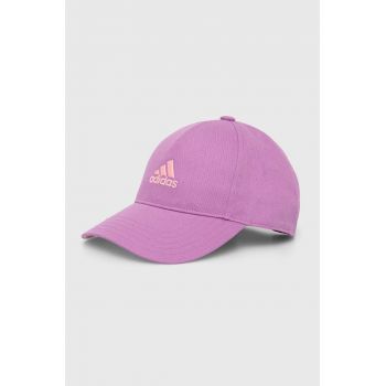 adidas Performance șapcă din bumbac pentru copii LK CAP culoarea roz, cu imprimeu, IT4647