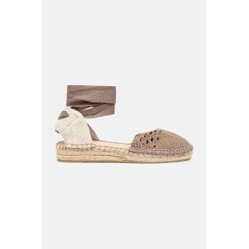 Answear Lab espadrile culoarea bej, cu platforma