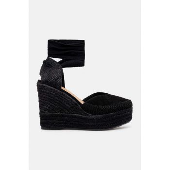 Answear Lab espadrile culoarea negru, toc pana