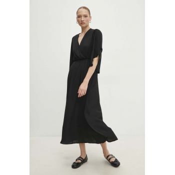 Answear Lab rochie culoarea negru, maxi, evazati