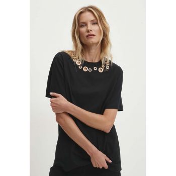 Answear Lab tricou femei, culoarea negru