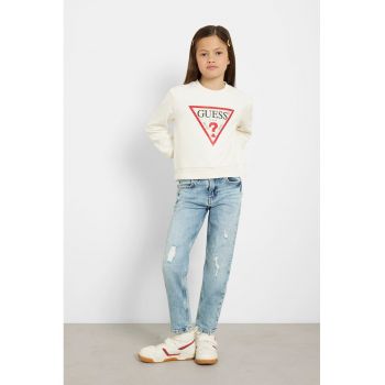 GUESS - Bluza de trening din bumbac cu model logo