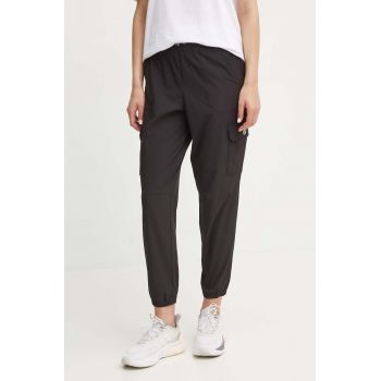 Dkny pantaloni de trening culoarea negru, neted, DP4P3469