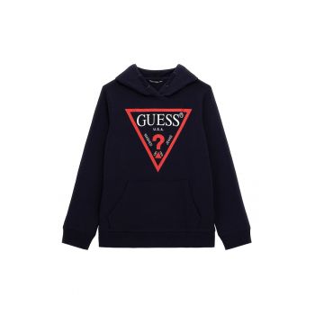 Guess - Hanorac de bumbac cu buzunar kangaroo