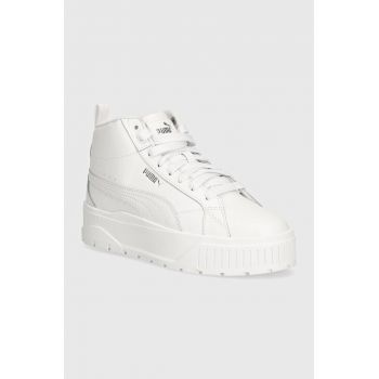 Puma sneakers din piele Karmen II Mid culoarea alb, 397459