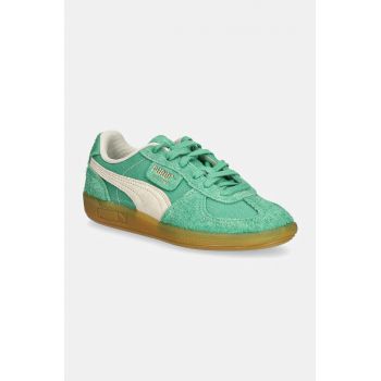 Puma sneakers Palermo Vintage culoarea turcoaz, 396841