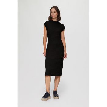 Rochie midi cu decolteu rotund