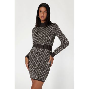 Rochie-pulover mini cu o curea