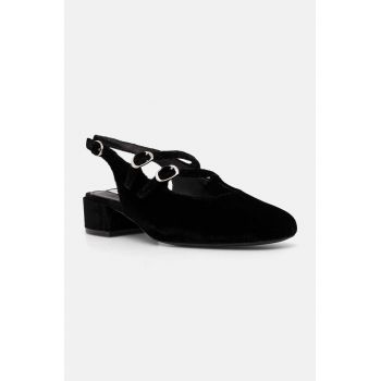 Steve Madden pumps City View culoarea negru, cu toc drept, cu toc deschis, SM11002870