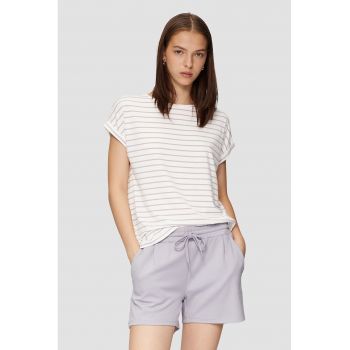 Tricou relaxed fit cu model in dungi