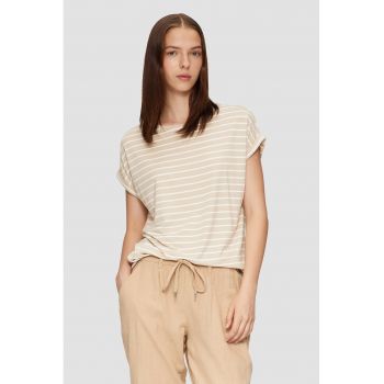 Tricou relaxed fit cu model in dungi