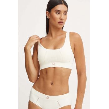 United Colors of Benetton sutien culoarea bej, neted, 1XAV1R00A