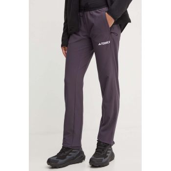 adidas TERREX pantaloni de exterior Liteflex culoarea violet, IW6595