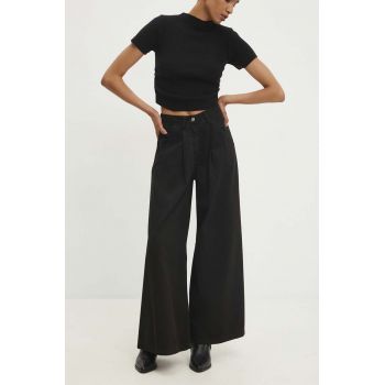 Answear Lab jeansi femei, culoarea negru