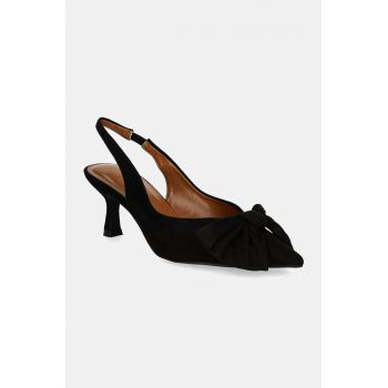 Answear Lab pantofi cu toc culoarea negru