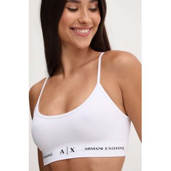 Armani Exchange sutien culoarea alb, modelator, 947022 3F506