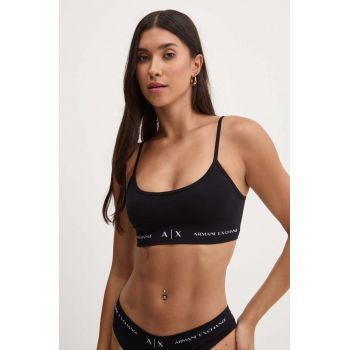 Armani Exchange sutien culoarea negru, modelator, 947022 3F506