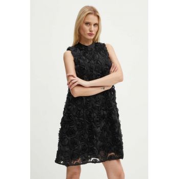 Bruuns Bazaar rochie ClarkiaBBChi dress culoarea negru, mini, evazati, BBW4180