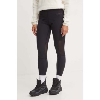 Jack Wolfskin leggins sport Kensteig femei, culoarea negru, neted, 1509151