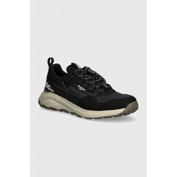 Jack Wolfskin pantofi Dromoventure Athletic Texapore Low femei, culoarea negru, A63298