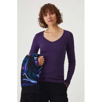 Medicine longsleeve femei, culoarea violet