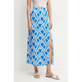 Morgan fusta JBLUE midi, drept, JBLUE