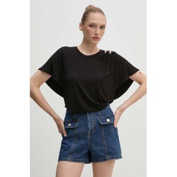 Morgan pantaloni scurti jeans SHETEL femei, neted, high waist, SHETEL