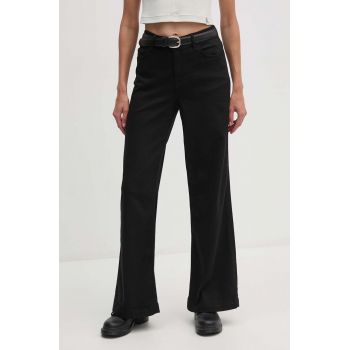 Mos Mosh jeansi femei, culoarea negru, 166400