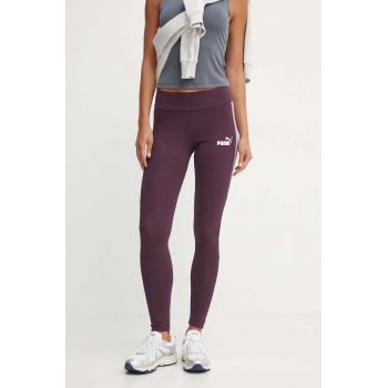 Puma colanti femei, culoarea violet, modelator, 681648