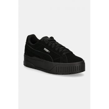 Puma sneakers din piele intoarsă Karmen II culoarea negru, 397457