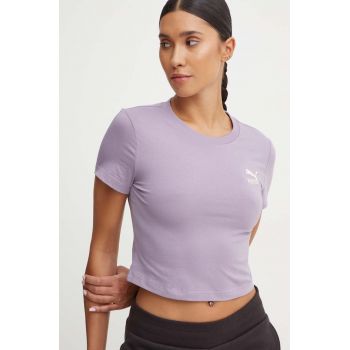 Puma tricou femei, culoarea violet, 626577 ieftin