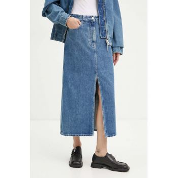 Sunnei fustă din denim midi, dreaptă, RTWWSKR006