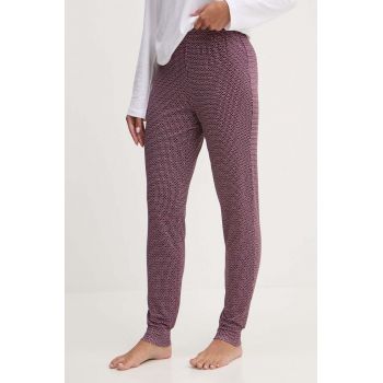 United Colors of Benetton pantaloni de pijama femei, culoarea albastru marin, 3WTM3F03J