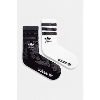 adidas Originals sosete 2-pack culoarea negru, IU0185