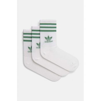 adidas Originals sosete Adicolor 3-pack culoarea alb, JF6356