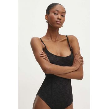 Answear Lab body femei, culoarea negru, neted