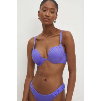 Answear Lab sutien de baie culoarea violet, cupa rigidizata