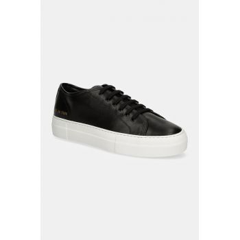 Common Projects sneakers din piele Tournament Low Super in Leather culoarea negru, 4017