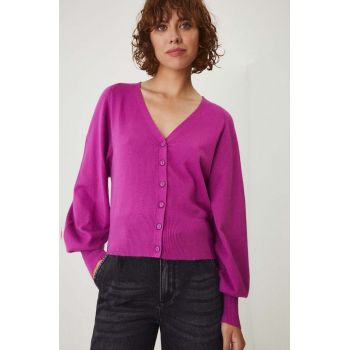 Medicine cardigan femei, culoarea violet, light