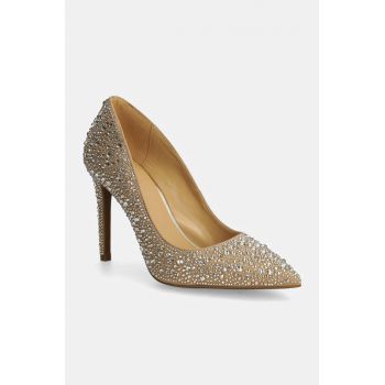 MICHAEL Michael Kors pantofi cu toc Alina culoarea auriu, 40R4HNHP2S