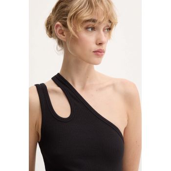 Remain top Jersey One-Shoulder Top culoarea negru, 502223100