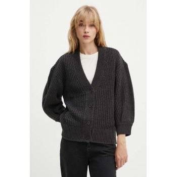 Silvian Heach cardigan RINER femei, culoarea gri, călduros, GPA24062CD