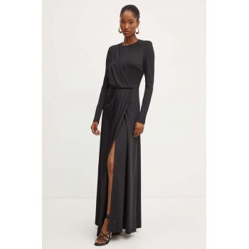 Silvian Heach rochie GASNSKY culoarea negru, maxi, evazati, GPA24282VE